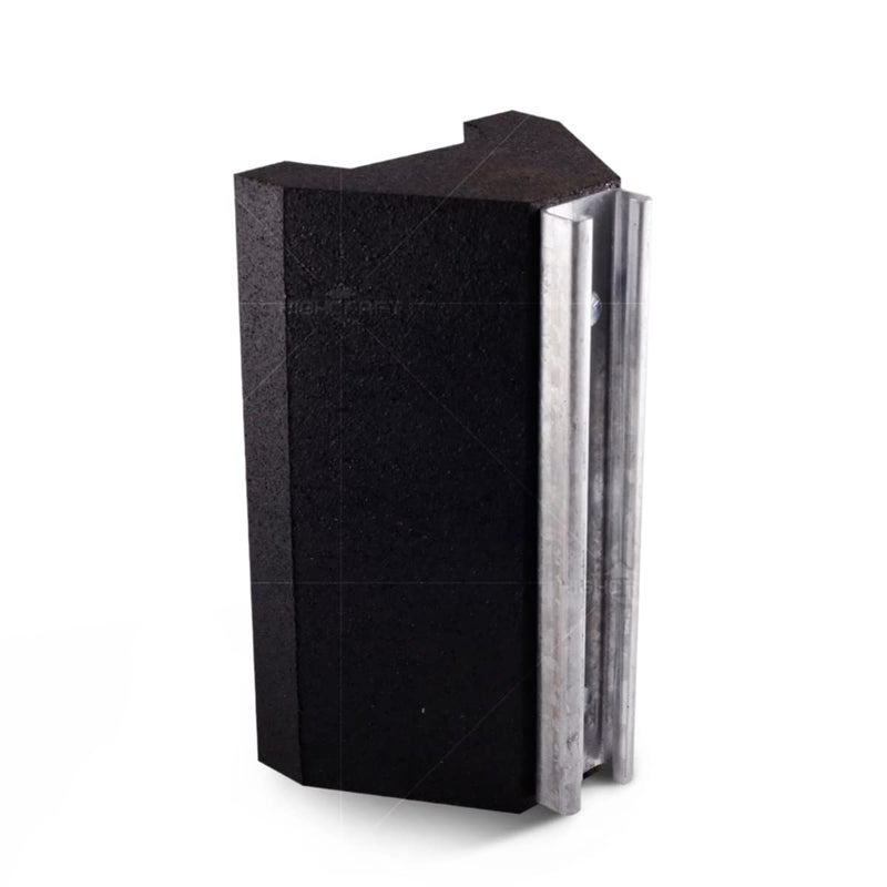Highcraft STC-10T Rooftop Pipe Support Block with Galvanized Steel Strut- Sleeper Curb Replacement- Solid Conduit Standoff Cradle- 750 lb.capacity- 5-3/4 x 10 in., High Grade Recycled Rubber, Black - Image 3